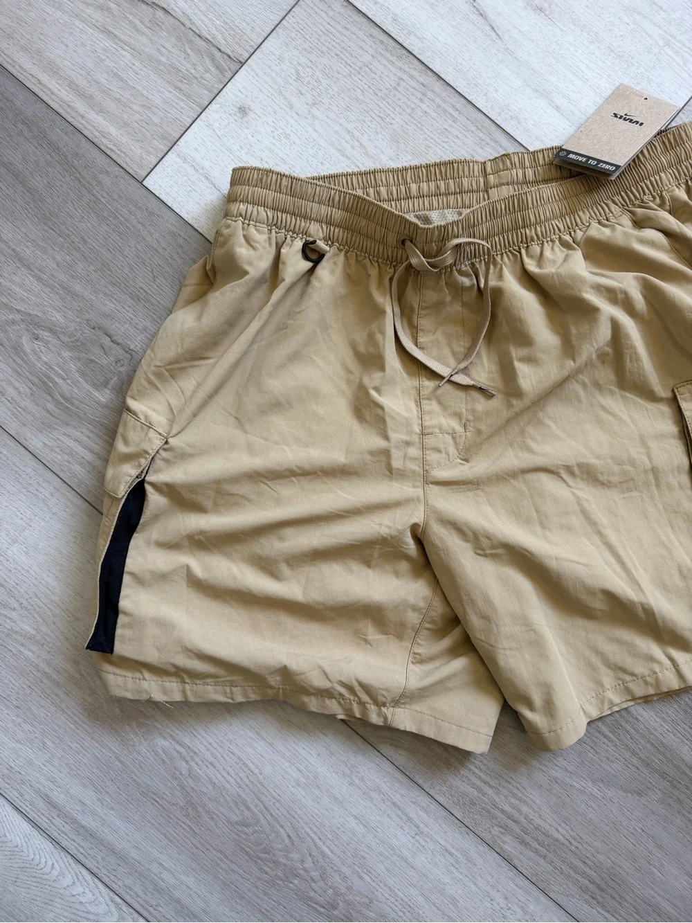 Nike Men’s Khaki Cargo Swim Shorts